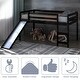 preview thumbnail 8 of 8, Gymax Twin Size Loft Bed with Slide Wood Low Sturdy Loft Bed Bedroom