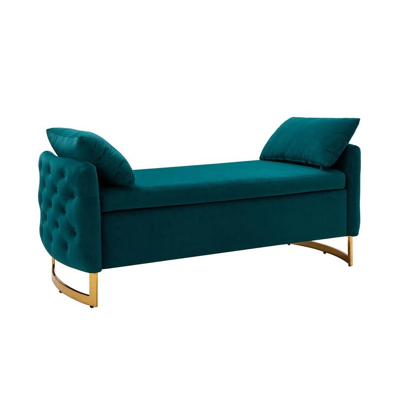 Robert Modern Upholstered Flip Top Storage Bench by HULALA HOME