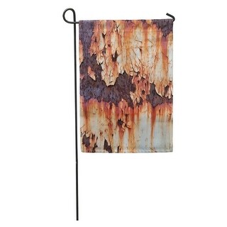 Overstock Rusted White Metal Wall Rusty Streaks Of Rust Stains The