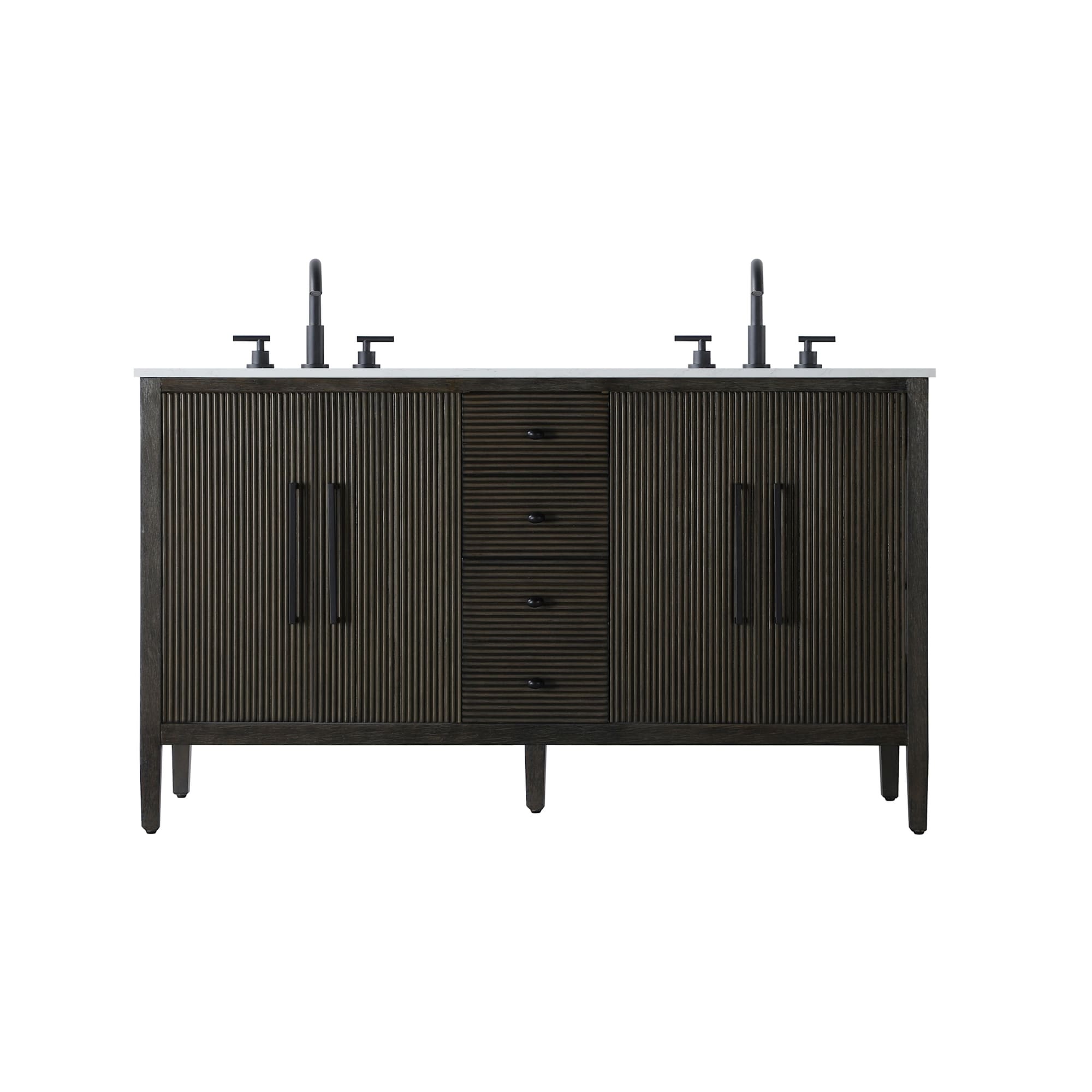 Elegant Lighting VF29660D Blakely 60" Free Standing Double Basin