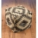 preview thumbnail 1 of 1, Aa Importing 48848 Black And White Chevron Pattern Pouf - 17 X 16 X 17 inches