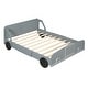 preview thumbnail 5 of 8, Full Size Car-Themed Platform Bed with Rolling Wheels , Durable Plywood and MDF Construction