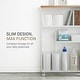 preview thumbnail 3 of 8, Yamazaki Home Rolling Storage Cart, Steel, Minimal Assembly - L 18.7 x W 5.12 x H 26.97 inches