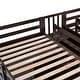 preview thumbnail 33 of 31, Double Loft Bed Twin Size with 2 Wardrobes and Storage Stairs, Wooden High Loftbed Frame for 2, for Kids Teens Adults Bedroom