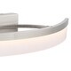 preview thumbnail 7 of 9, 26.6 in. 4-Light Curved Brushed Nickel Modern/Contemporary LED Vanity Light Bar - 26.6"W