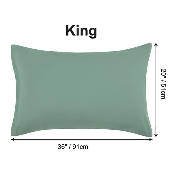 dimension image slide 18 of 39, 2 Pcs Zippered Pillowcases, Brushed Microfiber Pillow Case Cover