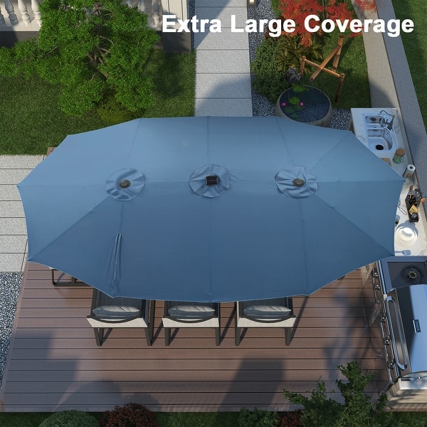 classic accessories veranda patio umbrella cover Veranda's Best Waterproof Offset Umbrella & Frame Cover, 13 Foot