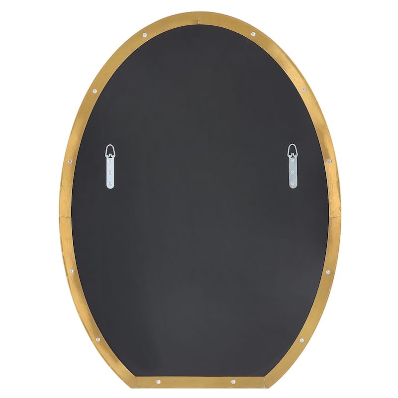 Uttermost Cabell Brass Oval Mirror - 24"W x 32"H x 1"D
