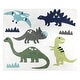 preview thumbnail 1 of 0, Sweet Jojo Designs Blue and Green Mod Dinosaur Collection Floor Rug