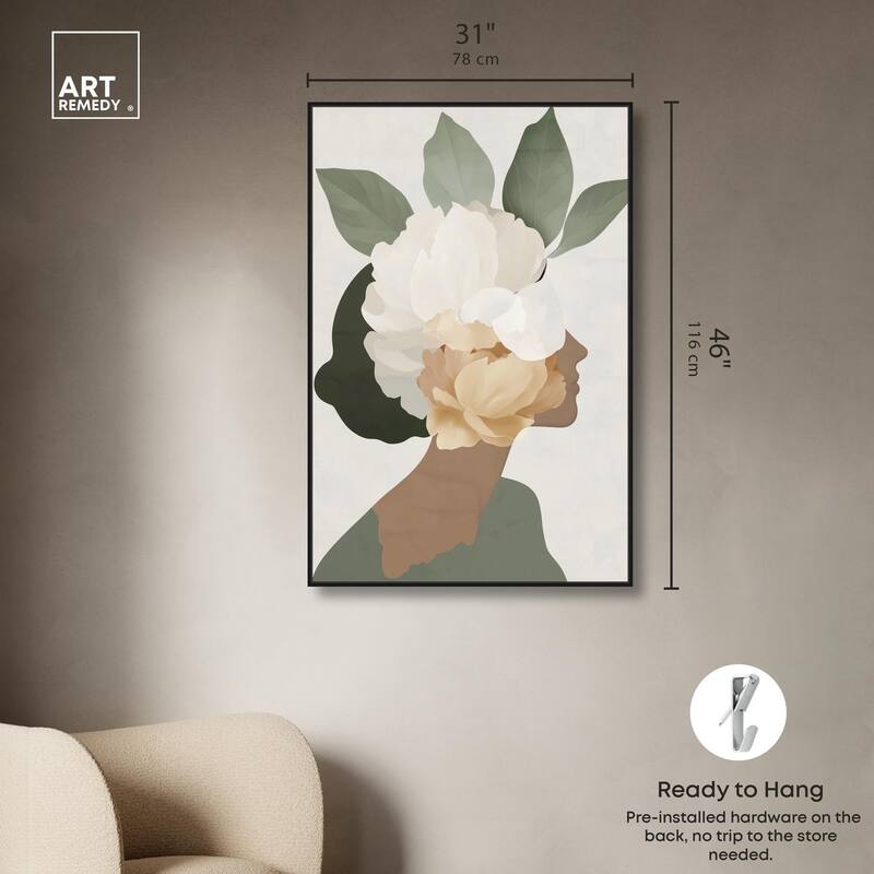 Floral Headpiece II Canvas by Art Remedy