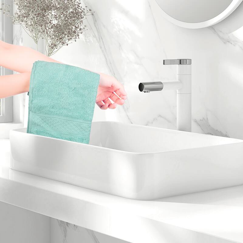 Cotton Washcloths Set, Highly Absorbent and Comfort Washcloth, Essential Face Towel for Bathroom, Spa, Gym 13" x 13"