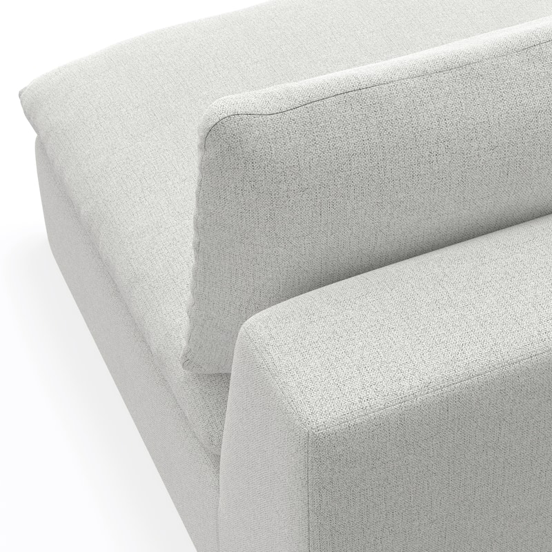 WYNDENHALL Marlee Pit Sectional Modular Sofa in Velvety Chenille Performance Fabric