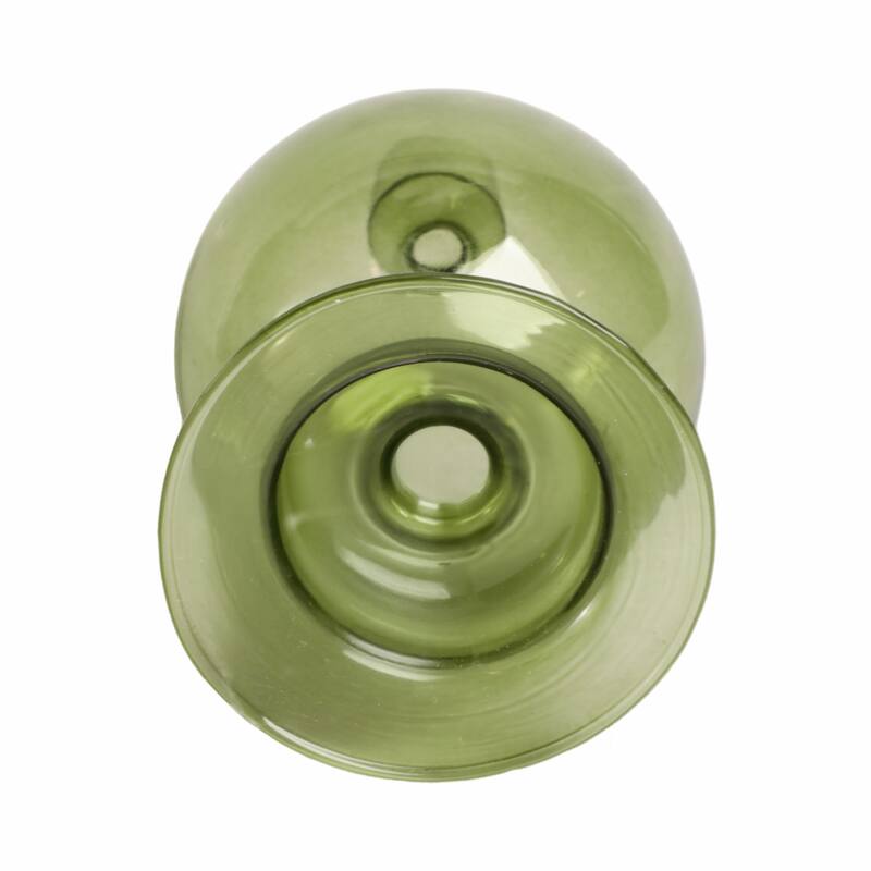Modern Candle Holder with Round Bubble Sculptural Base - 4" x 4" x 7"
