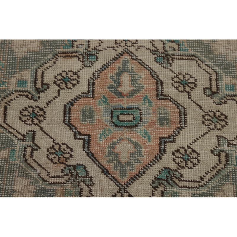 Vintage Tabriz Persian Area Rug Handmade Traditional Wool Carpet - 6'7" x 9'7"