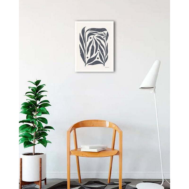 Simple Botanical I Framed Poster - 18 x 24 Inch - White