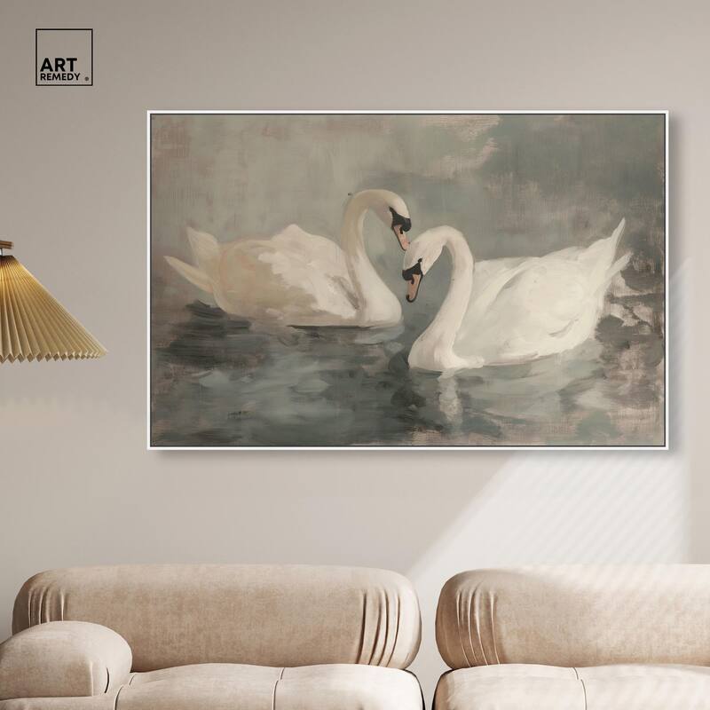 Ivory Idyllic Canvas by Art Remedy