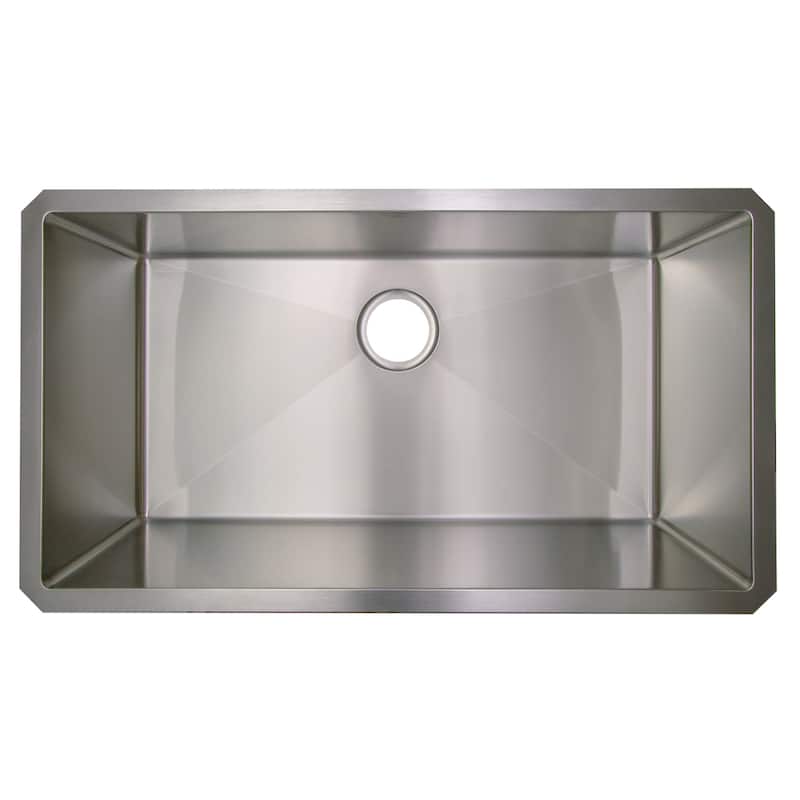 Design House 32" Undermount Single Basin Stainless Steel Kitchen Sink
