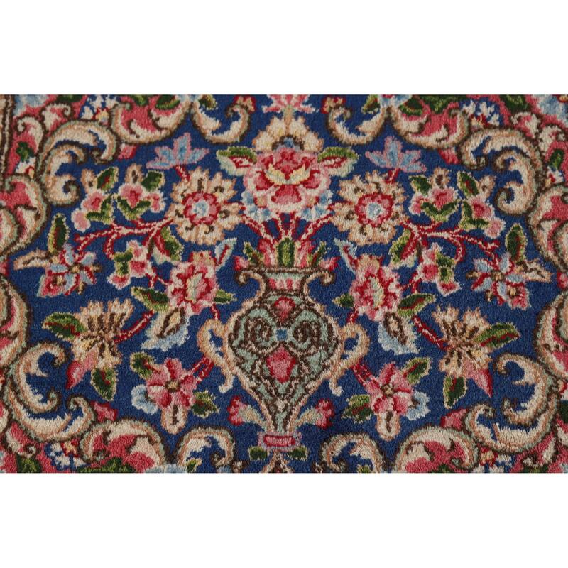 Hand Knotted Oriental 100% Wool Carpet Traditional Floral Red Kerman Area Rug - 17' 0'' X 12' 10''