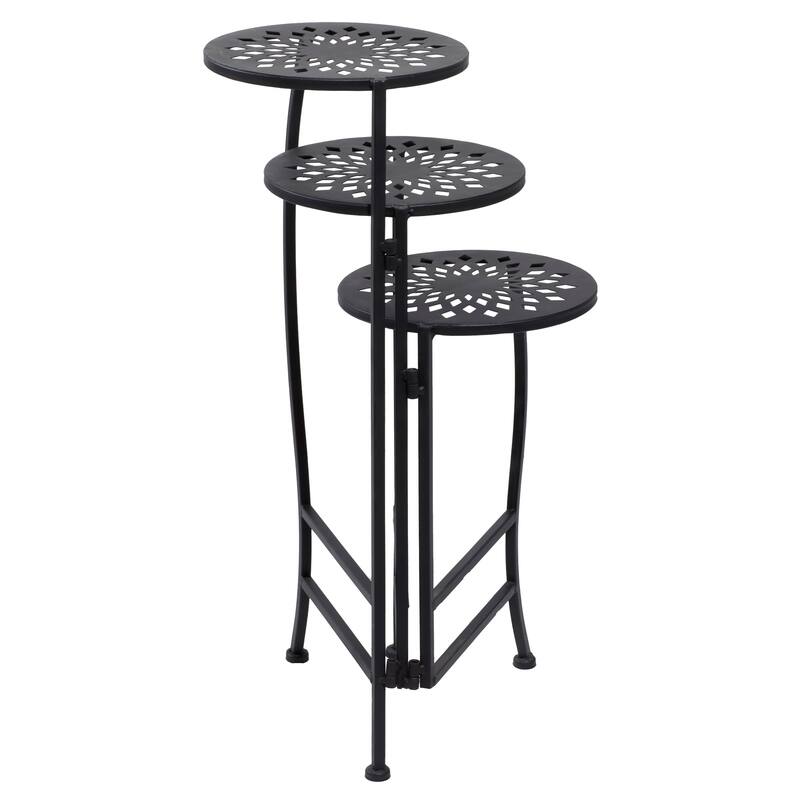 Metal Indoor Outdoor 3 Tier Floral Plantstand