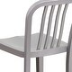 preview thumbnail 82 of 98, 24'' High Metal Indoor-Outdoor Counter Height Stool with Vertical Slat Back