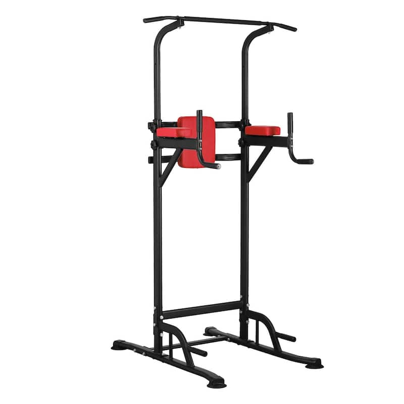 Zenova Adjustable Power Tower Pull Up Bar Strength Fitness