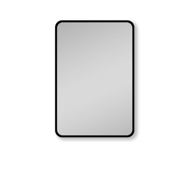 Rectangular Framed Surface/Recessed Mount Mirrored Medicine Cabinet with Shelves