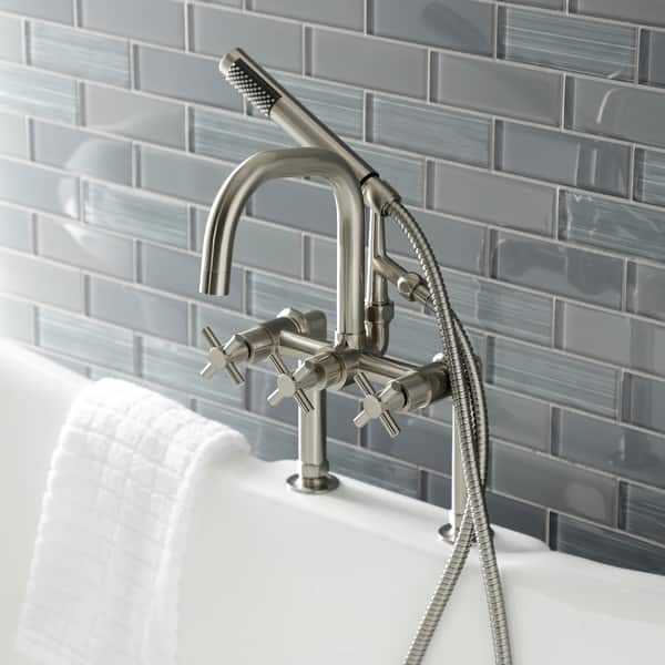 slide 2 of 32, Concord Deck Mount Clawfoot Tub Faucet