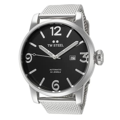 TW Steel Men's Maverick 48mm Automatic Watch TWS-MB16 - Black - N/A