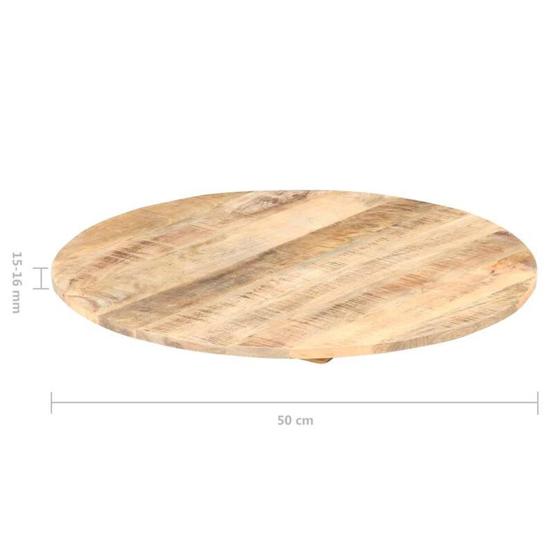 vidaXL Table Top Solid Round