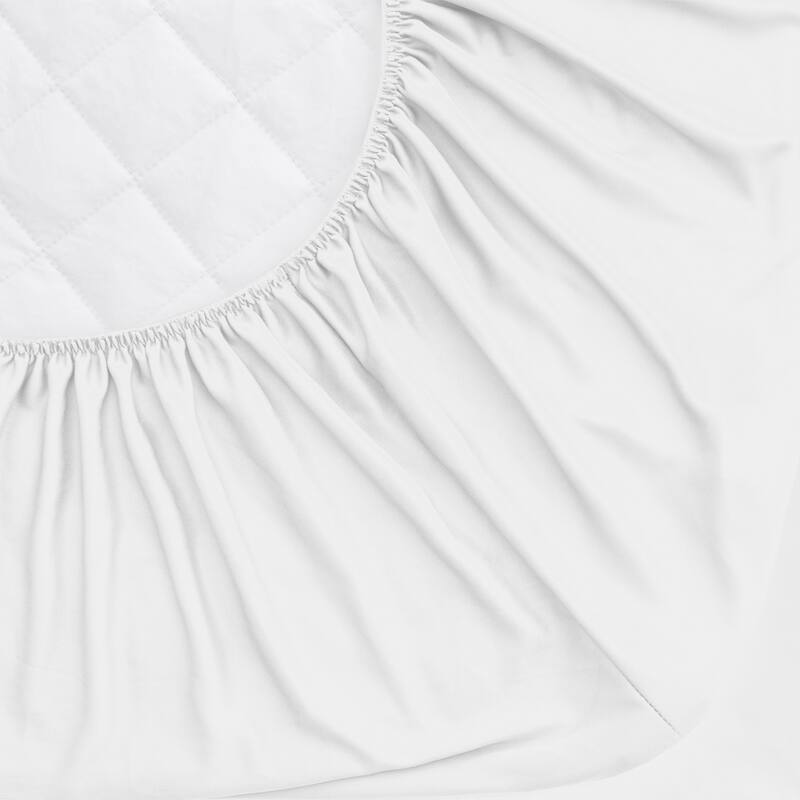 Quilted Waterproof Fitted Elastic Mattress Protector 12" Pocket Stretches up to 18"