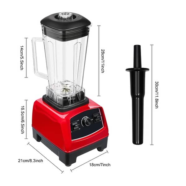 Professional Smoothie Blender with 2L Plastic Jar 3HP Mixer Juicer