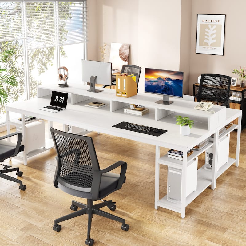 Long Two-Person Desk