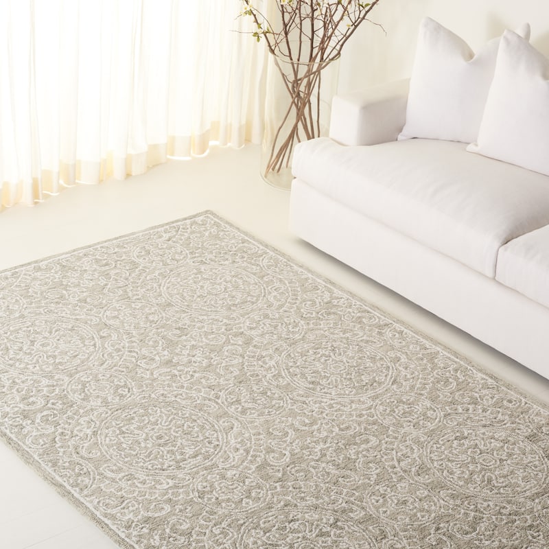 Lauren Ralph Lauren Handmade Reineke Casual Wool Rug - 6' x 9' - Olive/Ivory