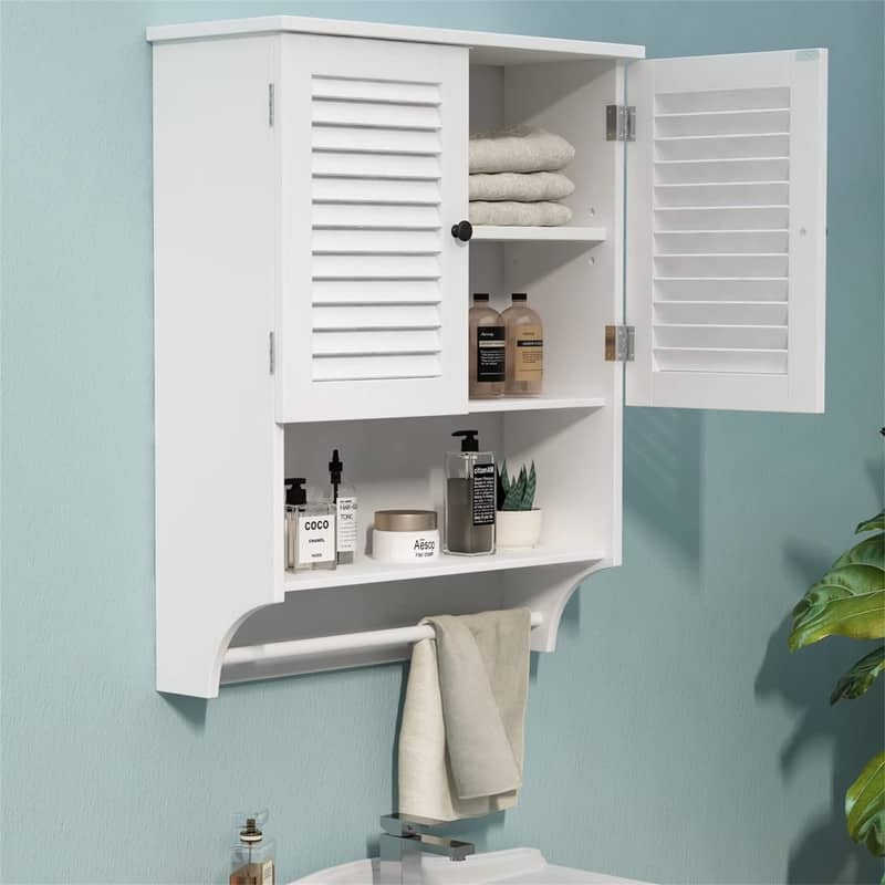Medicine Cabinet with Towels Bar - 8.9"D x 23.6"W x 29.3"H