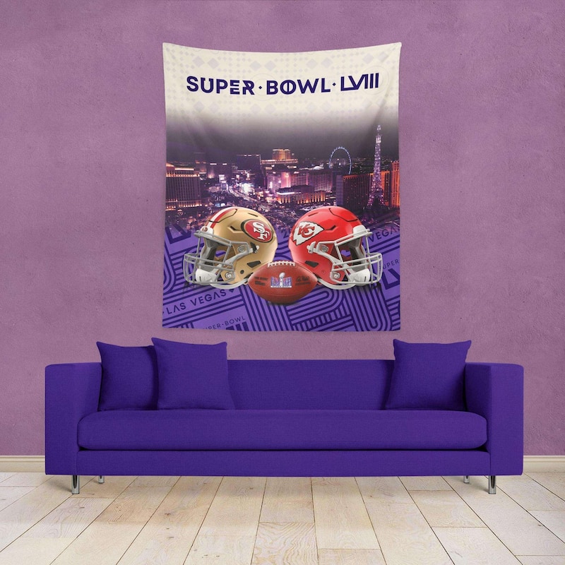 NFL Super Bowl SB58D Vegas Poster Wall Hanging - 50"x60"