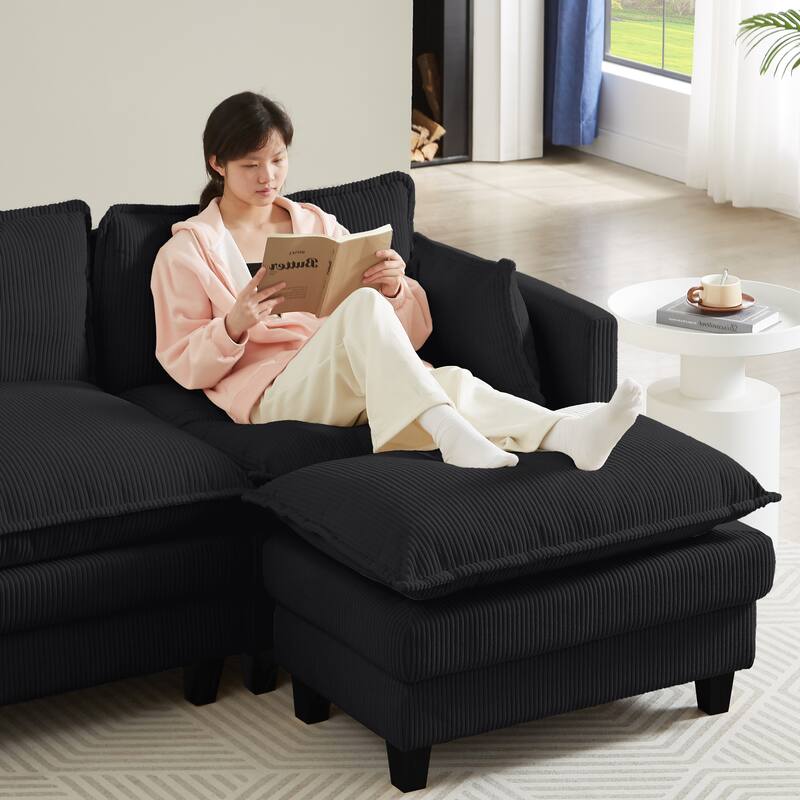 Modular Sectional Sofa,Deep Seat Couch