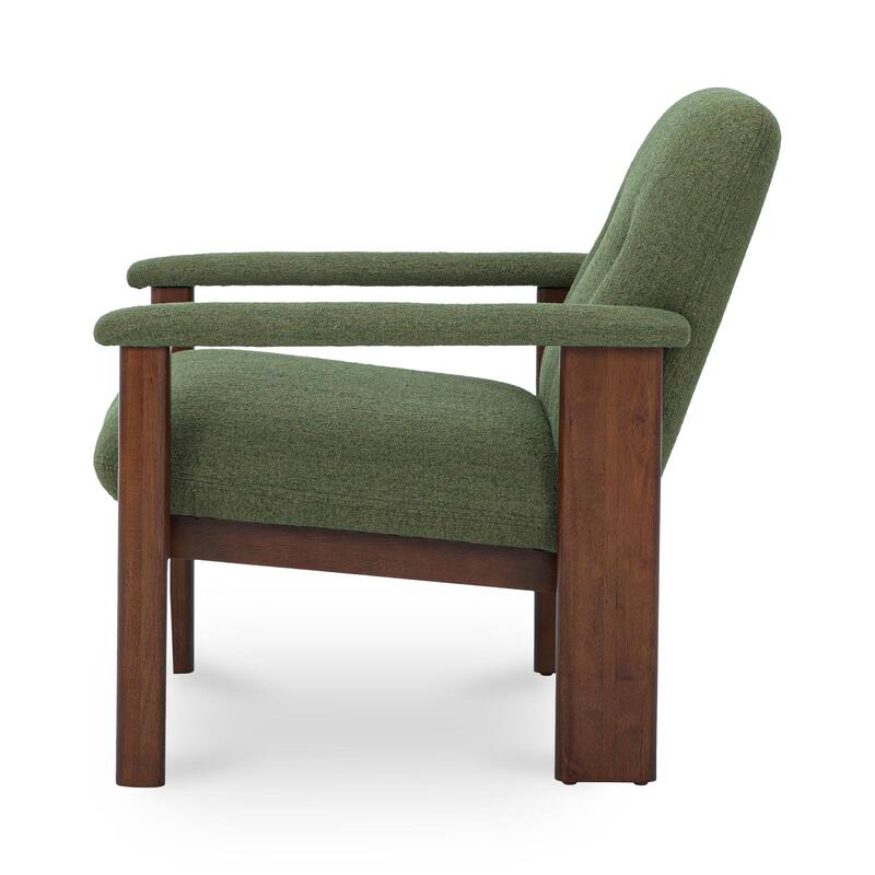 NADAAL STUDIOS Sawyer, Lounge Chair Recycled Upholstery, Green