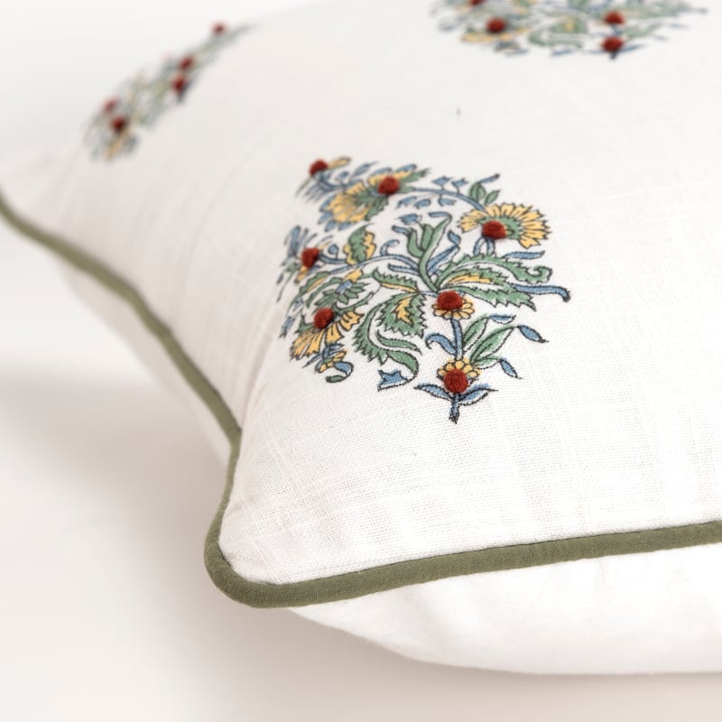 Rizzy Home Boho Floral Throw Pillow Cover
