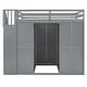 preview thumbnail 9 of 14, Versatile Full Size Bunk Bed with Wardrobe,Desk and Shelves