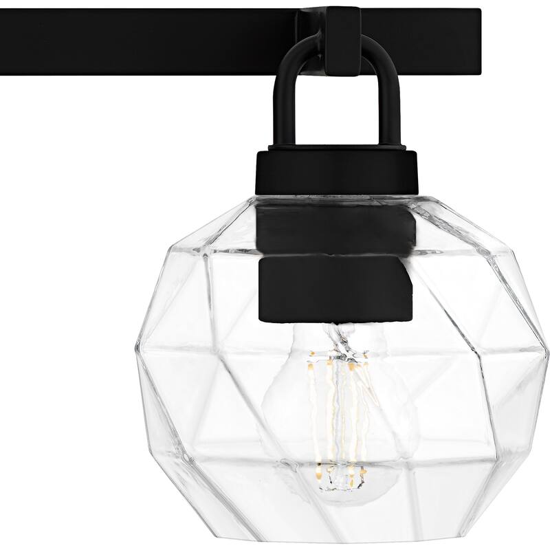 Celina 3-Light Matte Black Bath Light