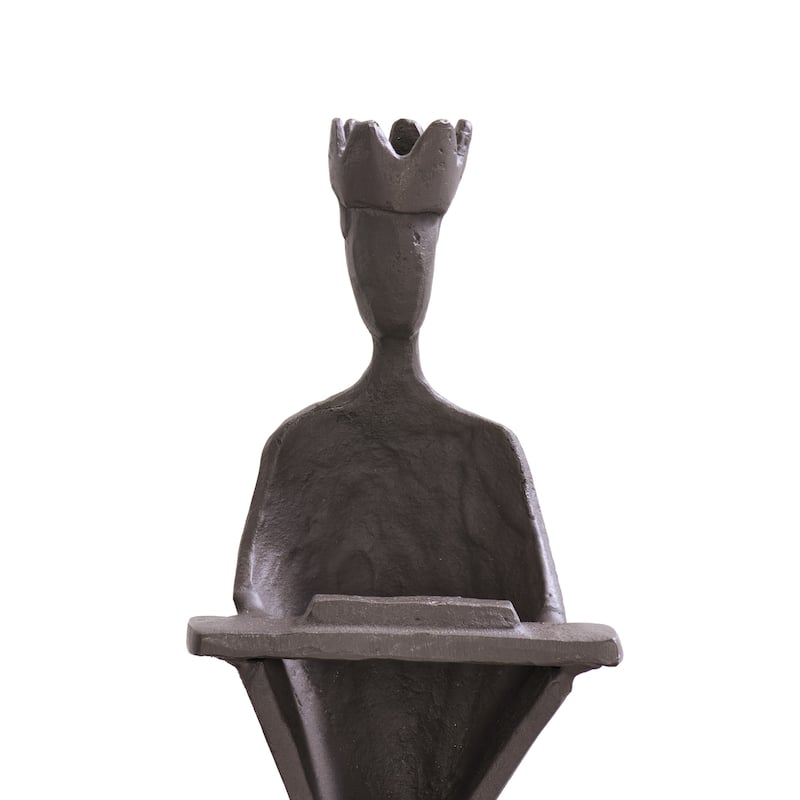 Cast Iron Sculpture Christmas Nativity Set - 9" - Set of 6