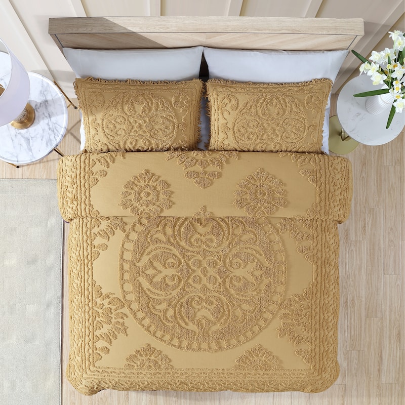 Medallion Chenille Bedspread.