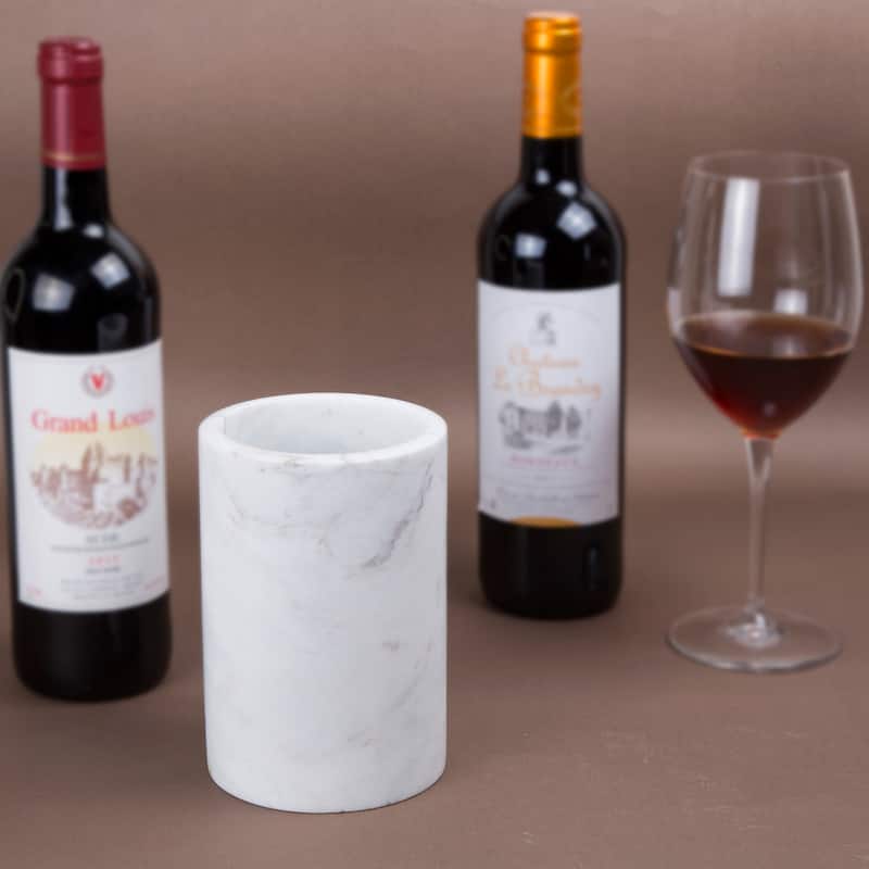Creative Home White Marble Wine Cooler