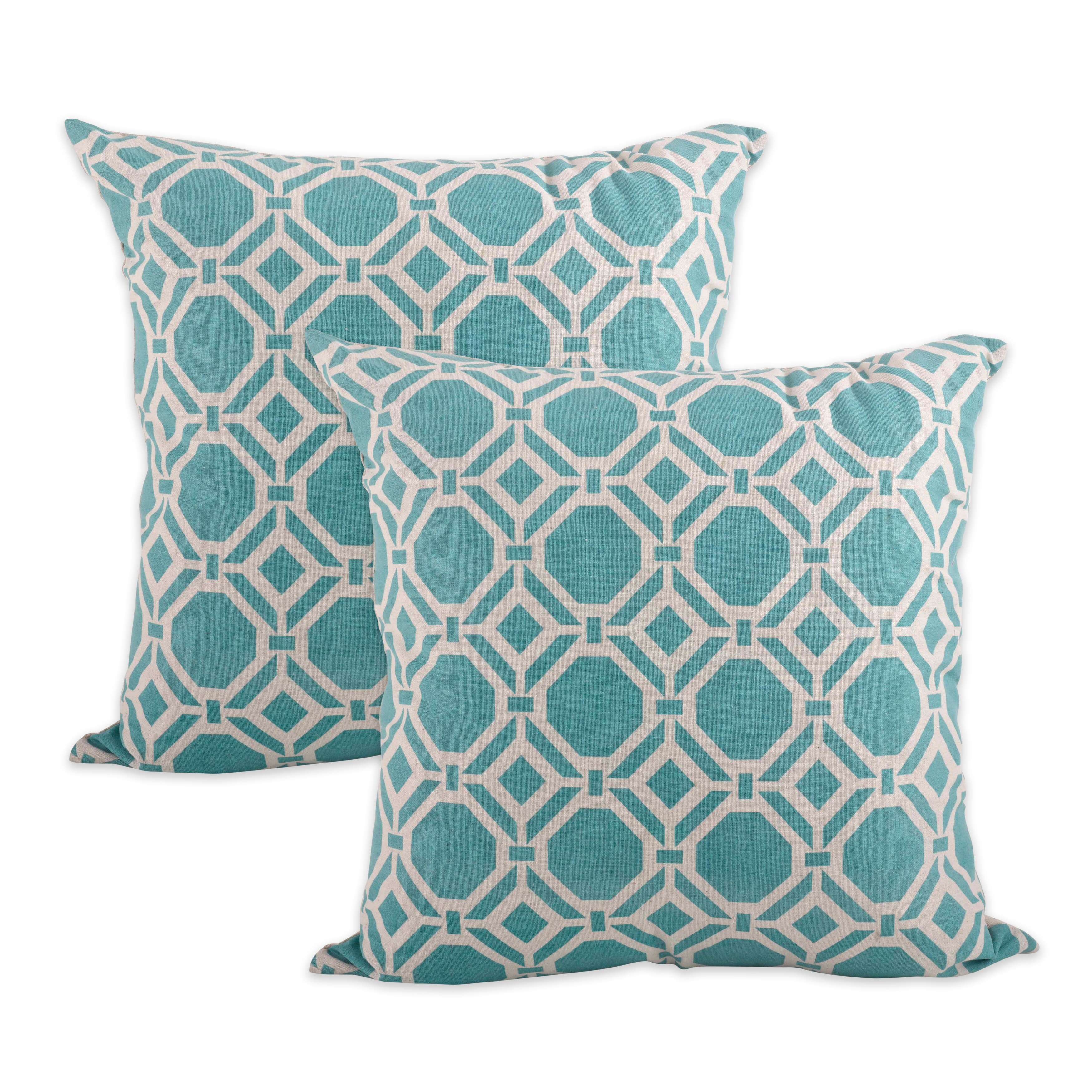Shop Black Friday Deals On Throw Pillow Cover With Geometrical Design Set Of 2 Overstock 31912117