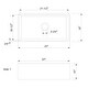 preview thumbnail 12 of 11, Fireclay Single Bowl Farmhouse Apron Kitchen Sink with Sink Grid and Drain