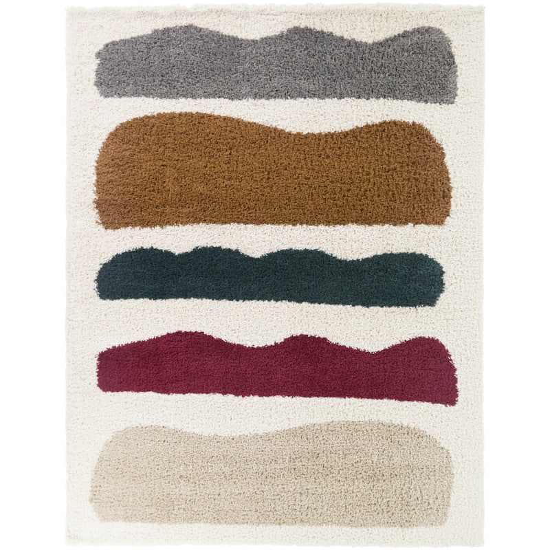 Augustin Modern Squiggles Area Rug