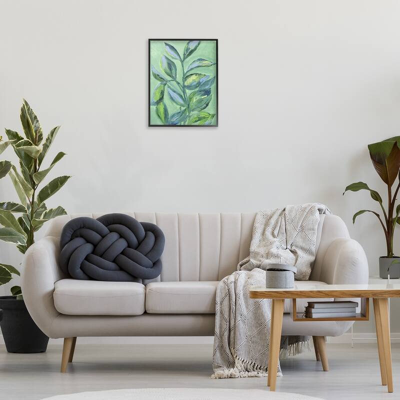 Stupell Leafy Plant Foliage Framed Giclee Art Design By Nikita Jariwala