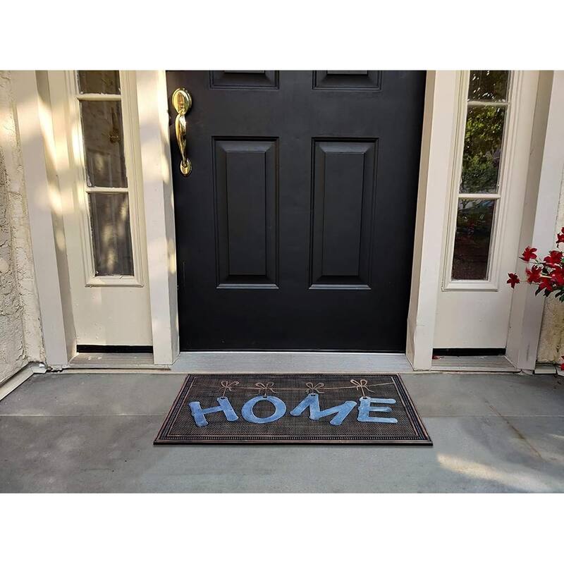 A1HC Welcome Rubber Pin Mat Beautifully Hand Finished Doormat