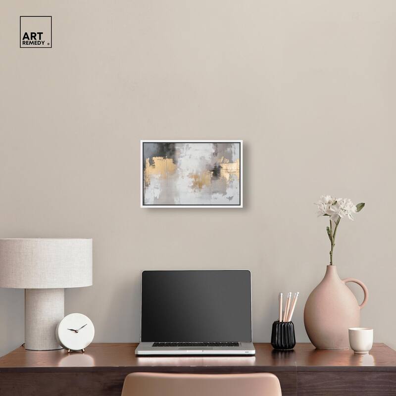 Gilded Gray I Canvas by Art Remedy