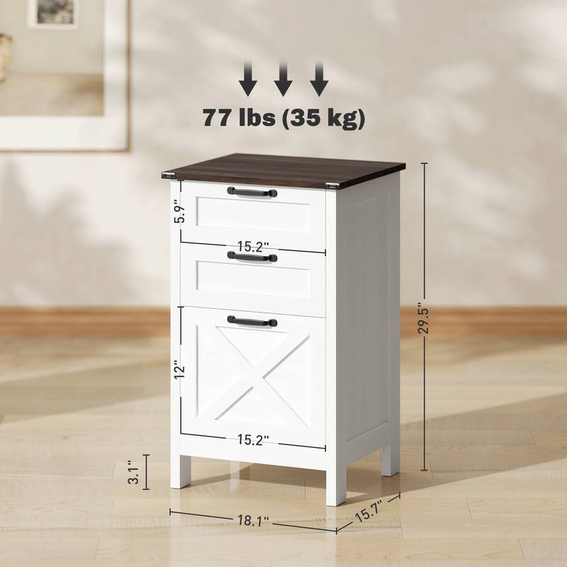 Modern Style File Cabinet with 3 Drawers,Office Storage Cabinet for A4,For Home and Office